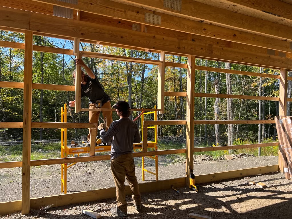 Construction of the maintenance facility